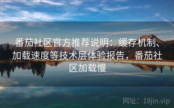 番茄社区官方推荐说明：缓存机制、加载速度等技术层体验报告，番茄社区加载慢
