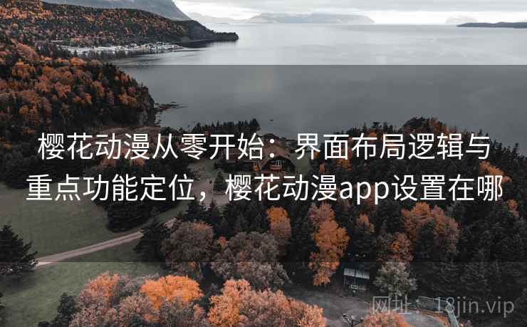 樱花动漫从零开始：界面布局逻辑与重点功能定位，樱花动漫app设置在哪