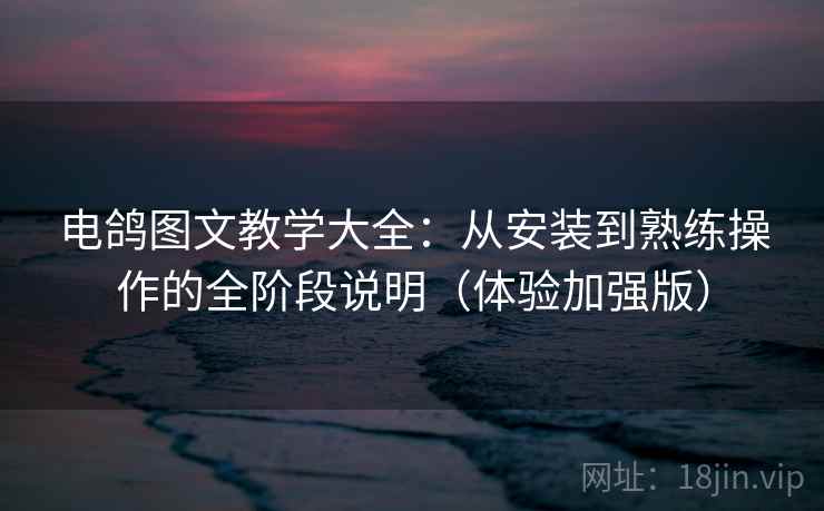 电鸽图文教学大全：从安装到熟练操作的全阶段说明（体验加强版）