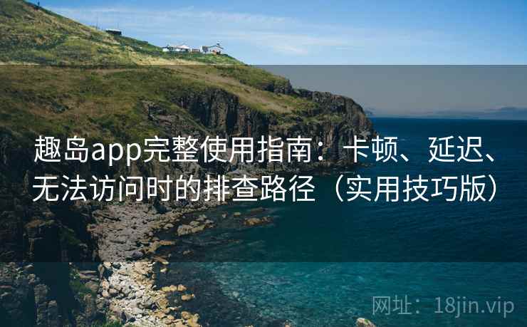 趣岛app完整使用指南：卡顿、延迟、无法访问时的排查路径（实用技巧版）