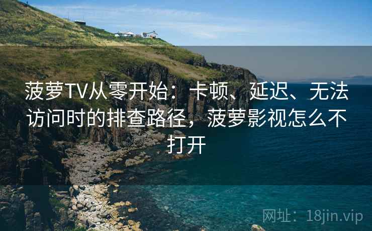 菠萝TV从零开始：卡顿、延迟、无法访问时的排查路径，菠萝影视怎么不打开