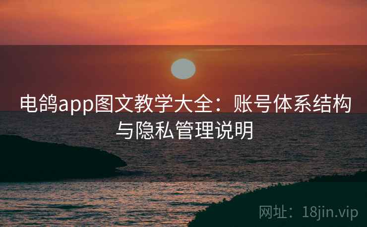 电鸽app图文教学大全：账号体系结构与隐私管理说明